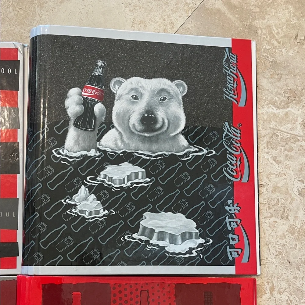 Coca-Cola Polar Bear Binder Collection - Set of 4 from 1990s